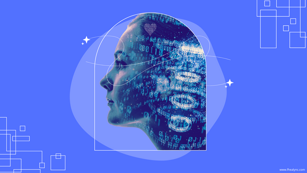 Self-Love in the Digital Age: A futuristic profile of a woman with glowing data patterns, symbolizing tech’s impact on self-acceptance.