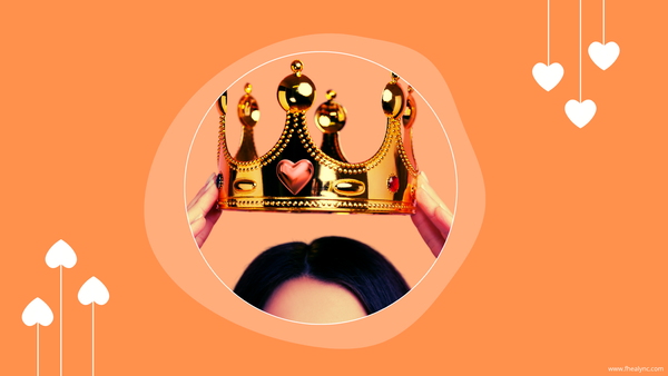 How to love yourself without being selfish – A person crowning themselves, symbolizing self-love and empowerment.