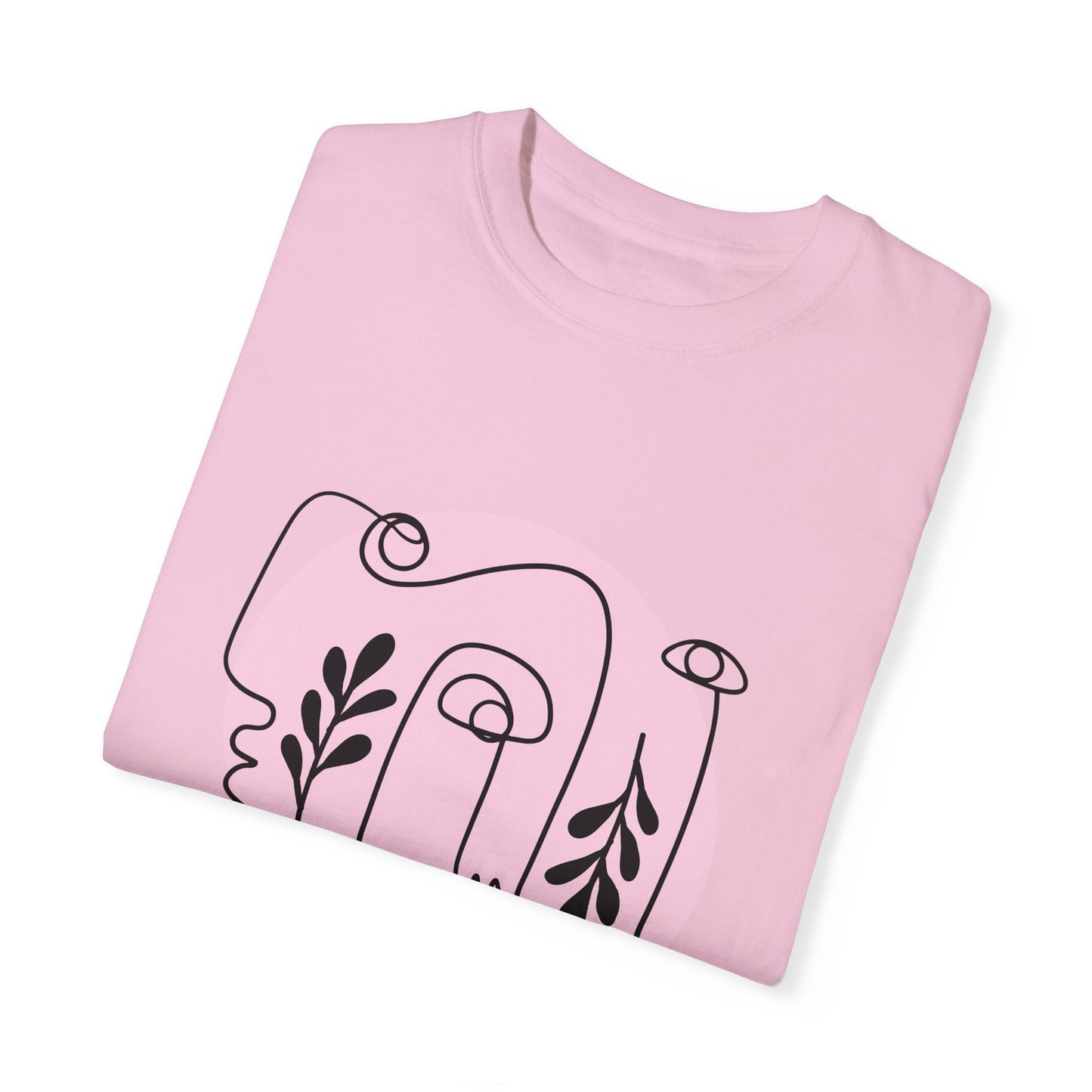 Camiseta minimalista teñida de ropa unisex de arte moderno