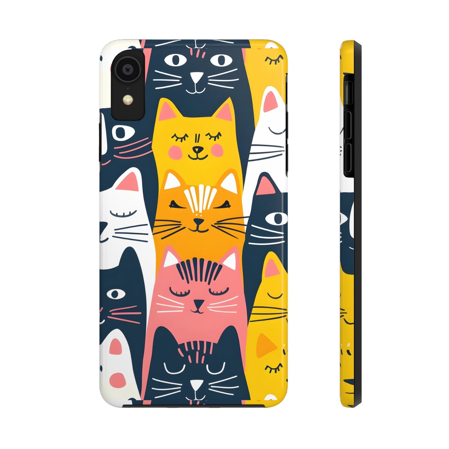 Cute cat illustration iPhone Case