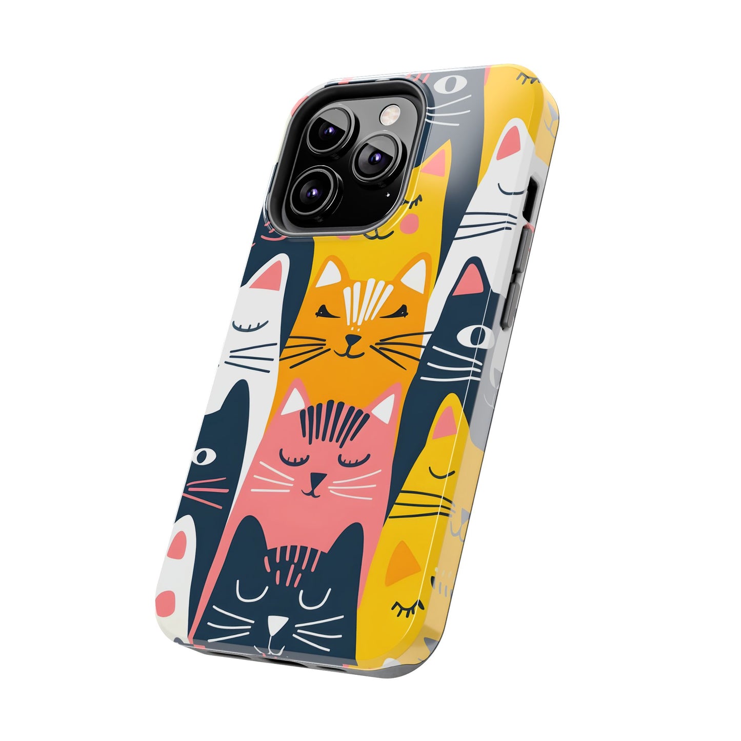 Cute cat illustration iPhone Case