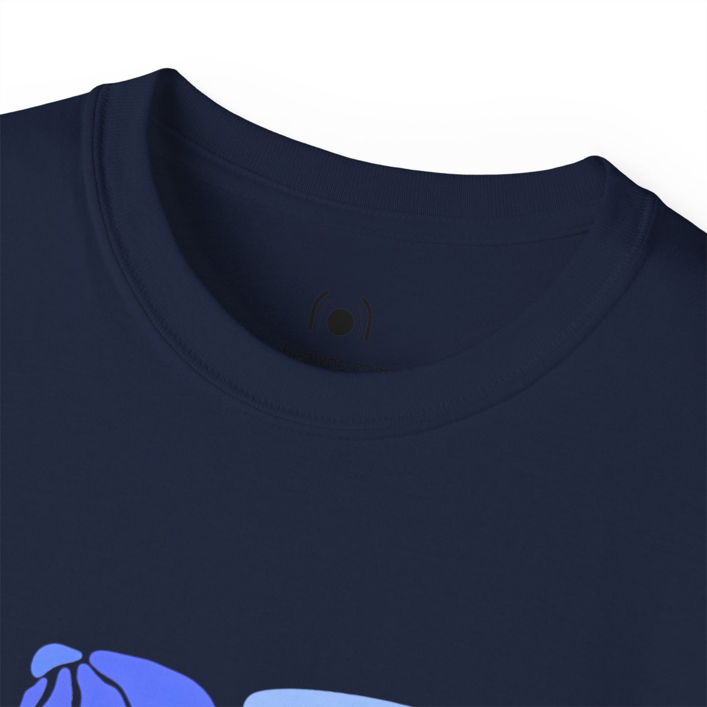 Blue Floral Unisex Ultra Cotton T-shirt