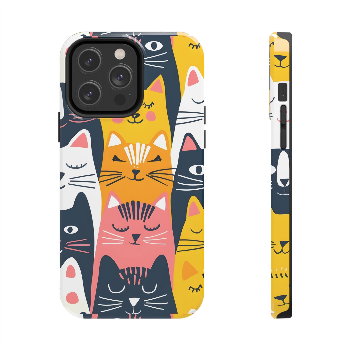 Cute cat illustration iPhone Case