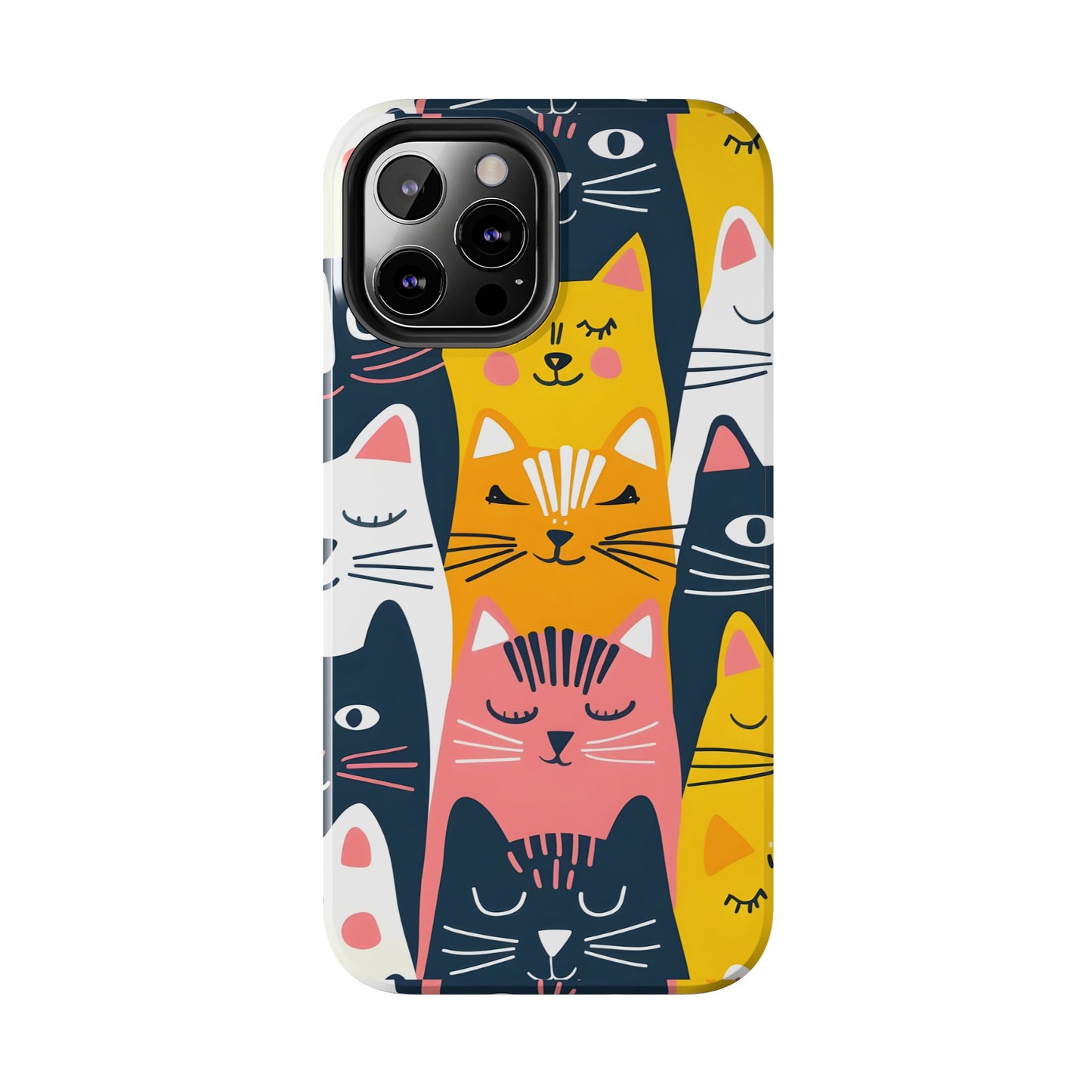 Cute cat illustration iPhone Case