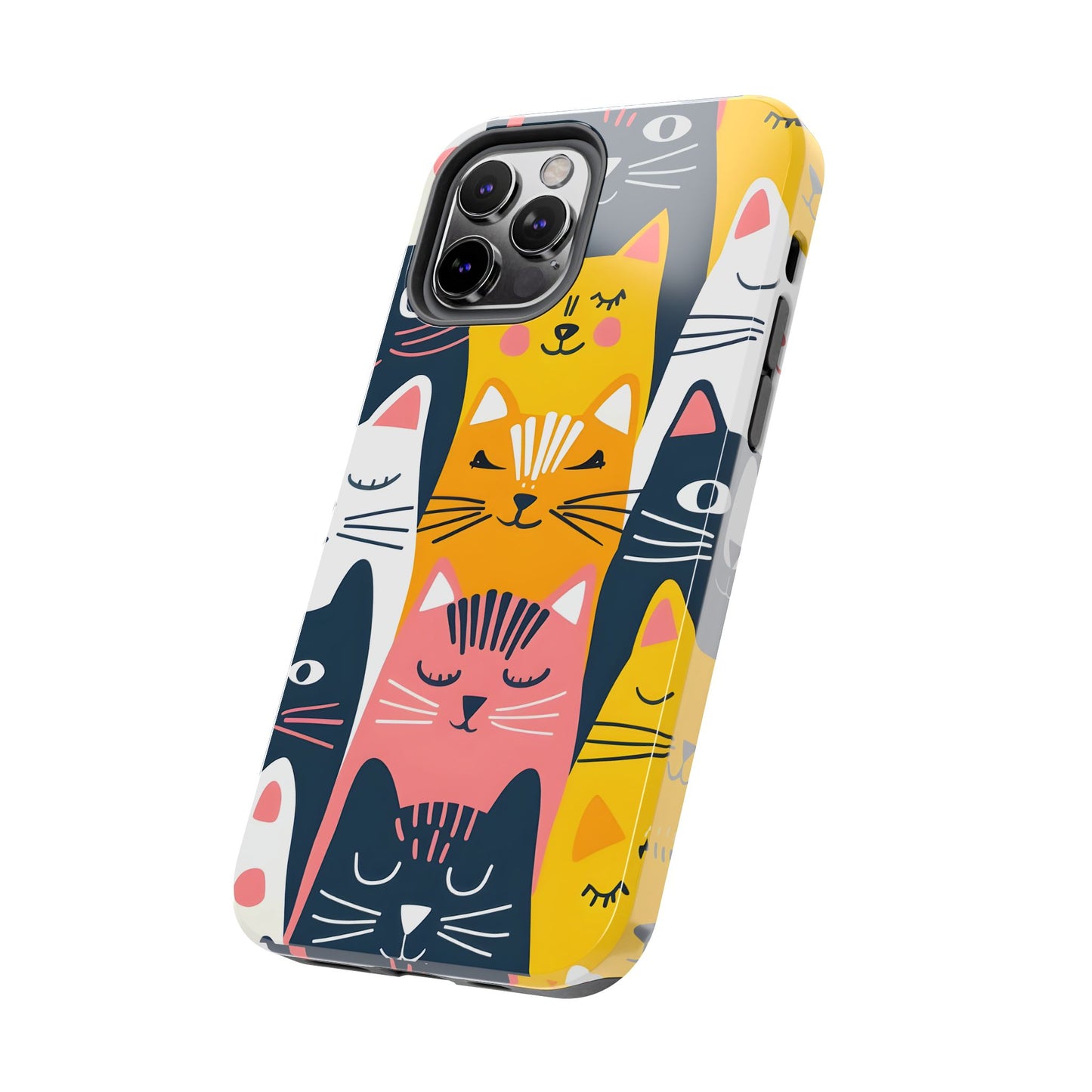 Cute cat illustration iPhone Case