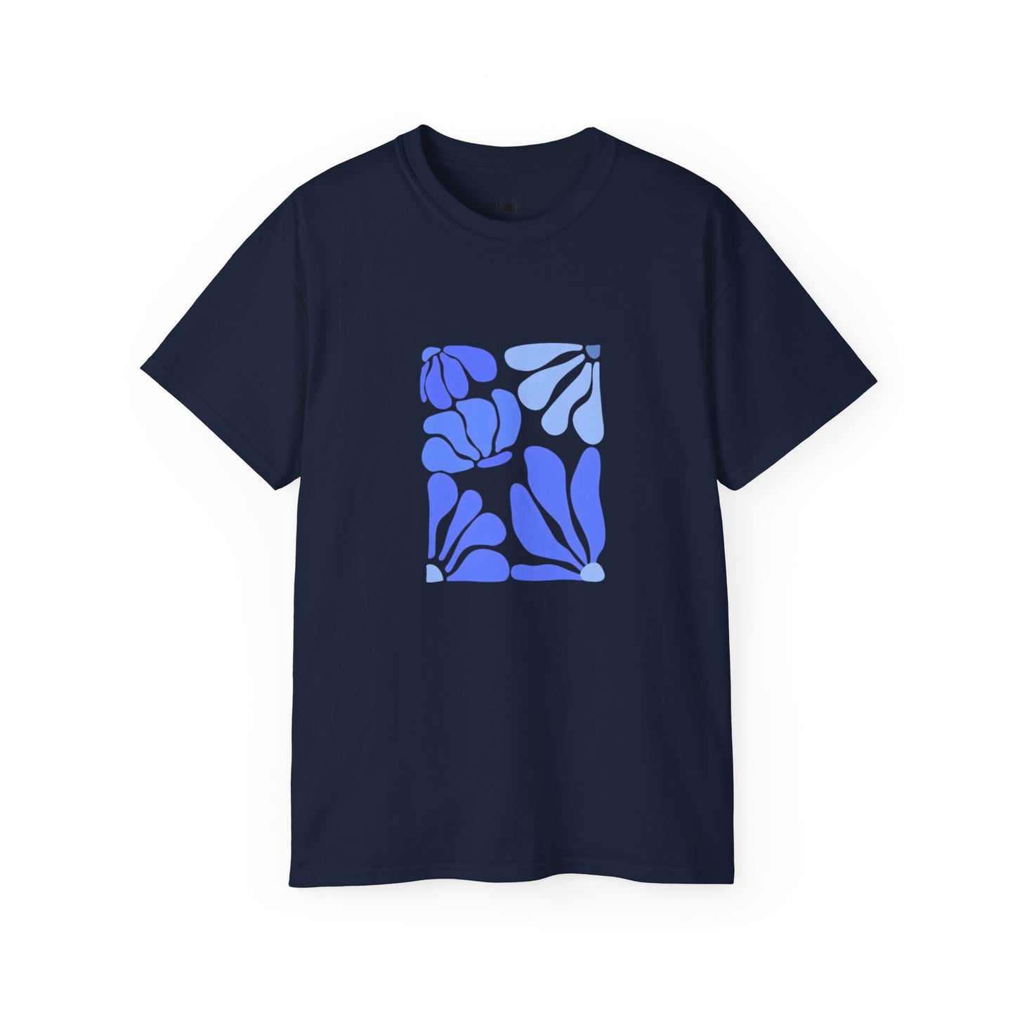 Blue Floral Unisex Ultra Cotton T-shirt