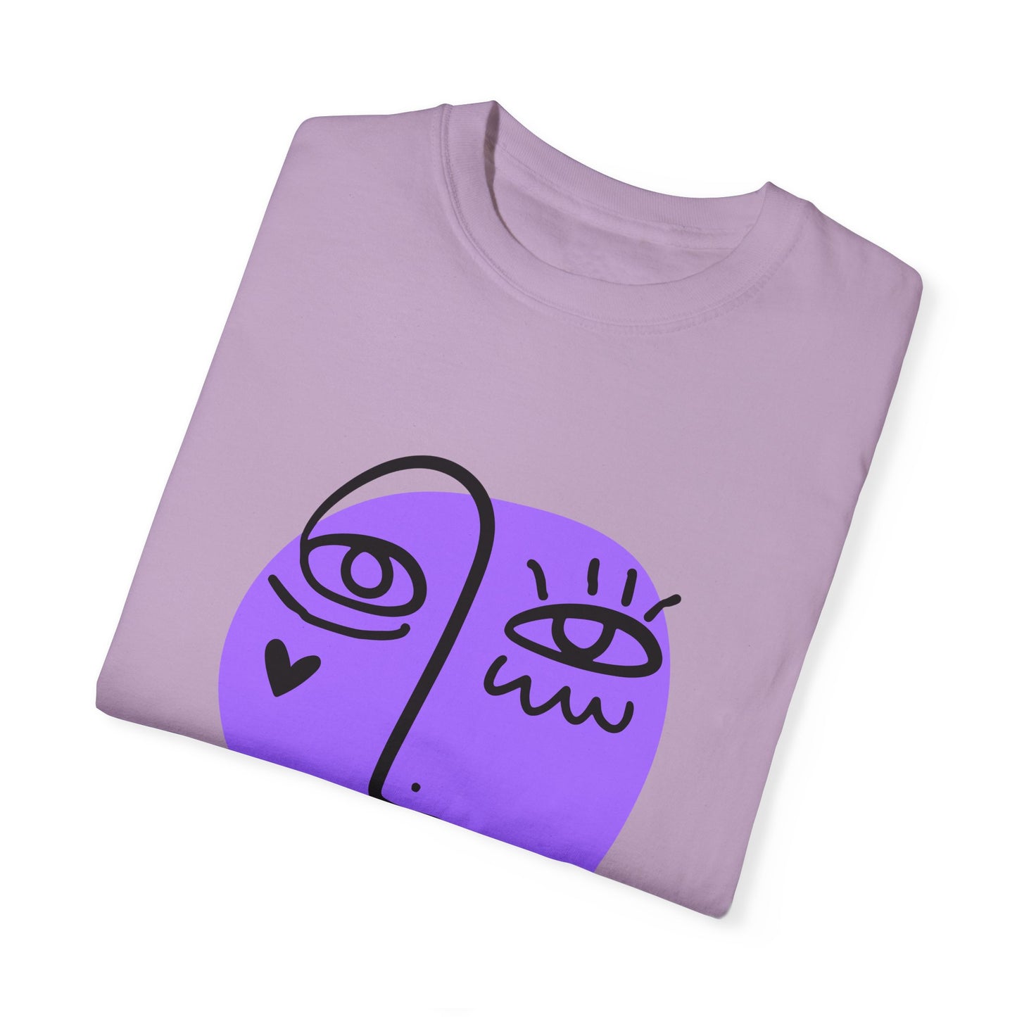 Minimalistic Modern Art Unisex Garment-Dyed T-shirt