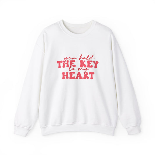 Key to my heart Unisex Heavy Blend™ Crewneck Sweatshirt