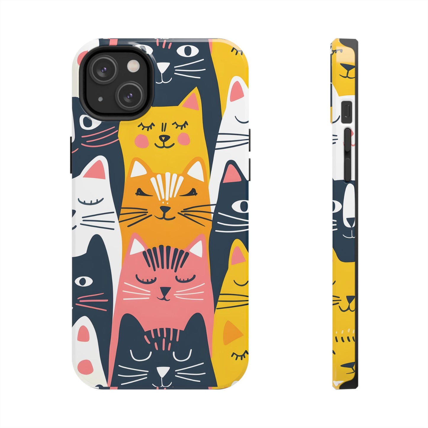 Cute cat illustration iPhone Case