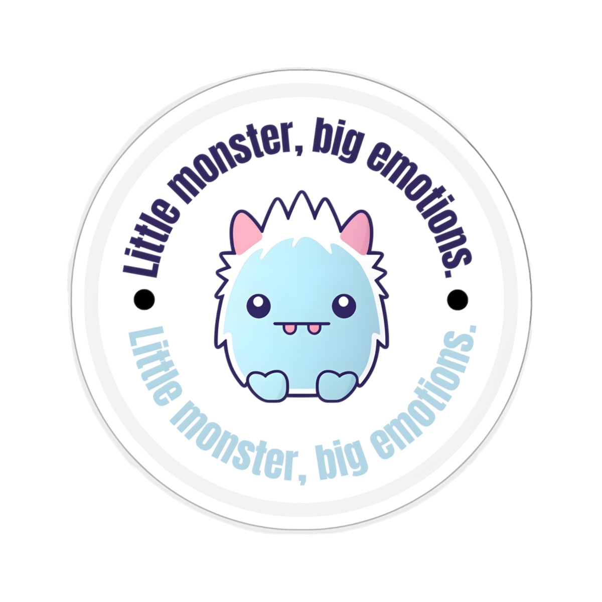 Little monster, big emotions Kiss-Cut Stickers