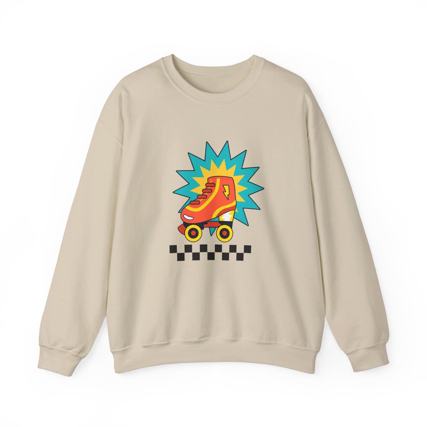 Retro Roller Skate Unisex Heavy Blend™ Crewneck Sweatshirt