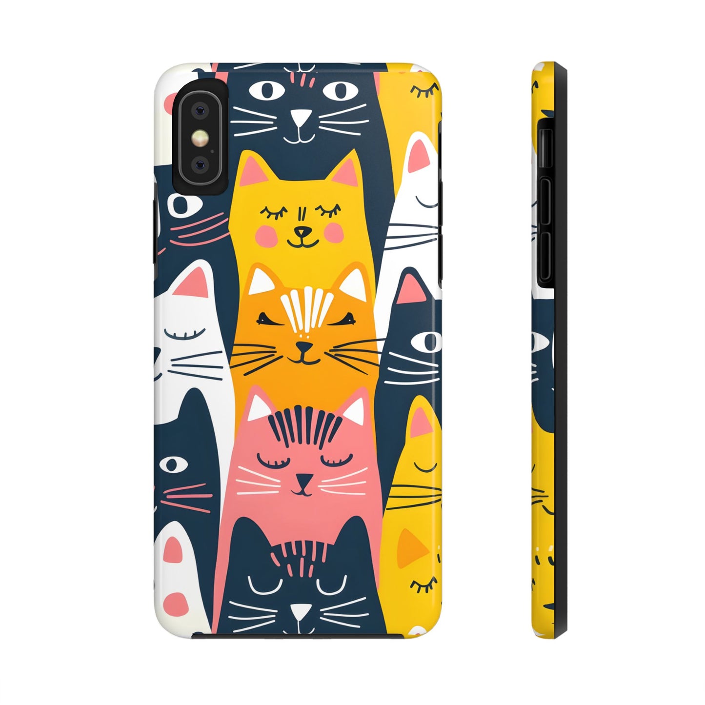 Cute cat illustration iPhone Case