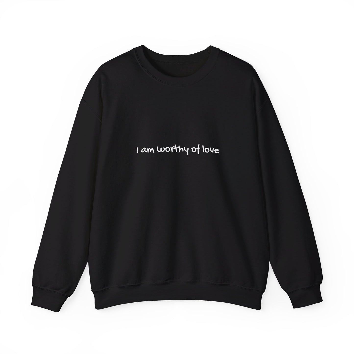 I am worthy of love Unisex Heavy Blend™ Crewneck Sweatshirt