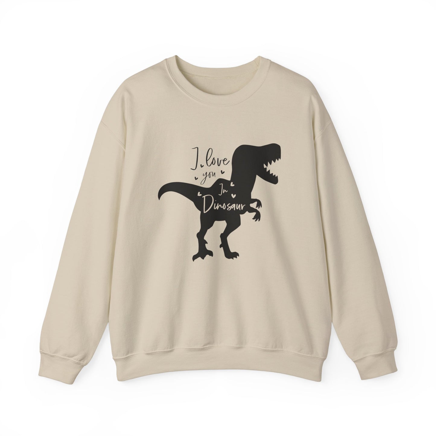 Je t'aime Dinosaure Unisex Heavy Blend™ Crewneck Sweatshirt