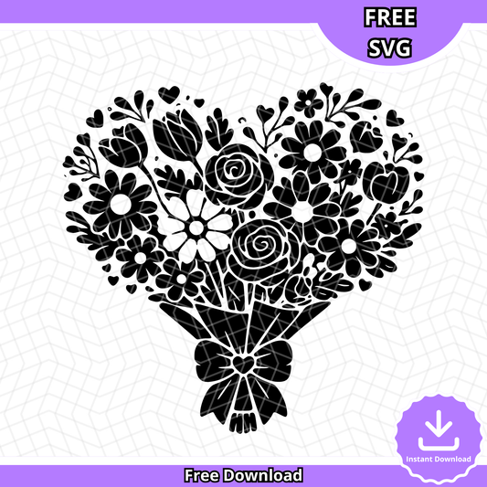 Flower Bouquet SVG (Free Download)