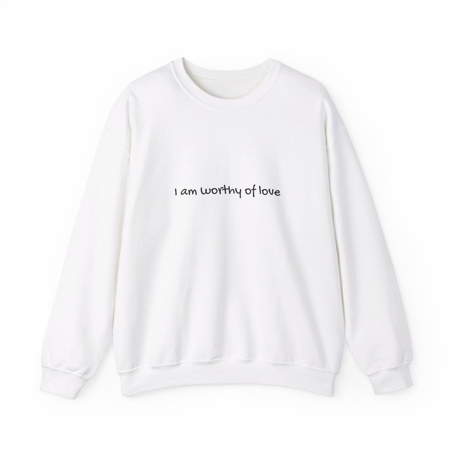 I am worthy of love Unisex Heavy Blend™ Crewneck Sweatshirt