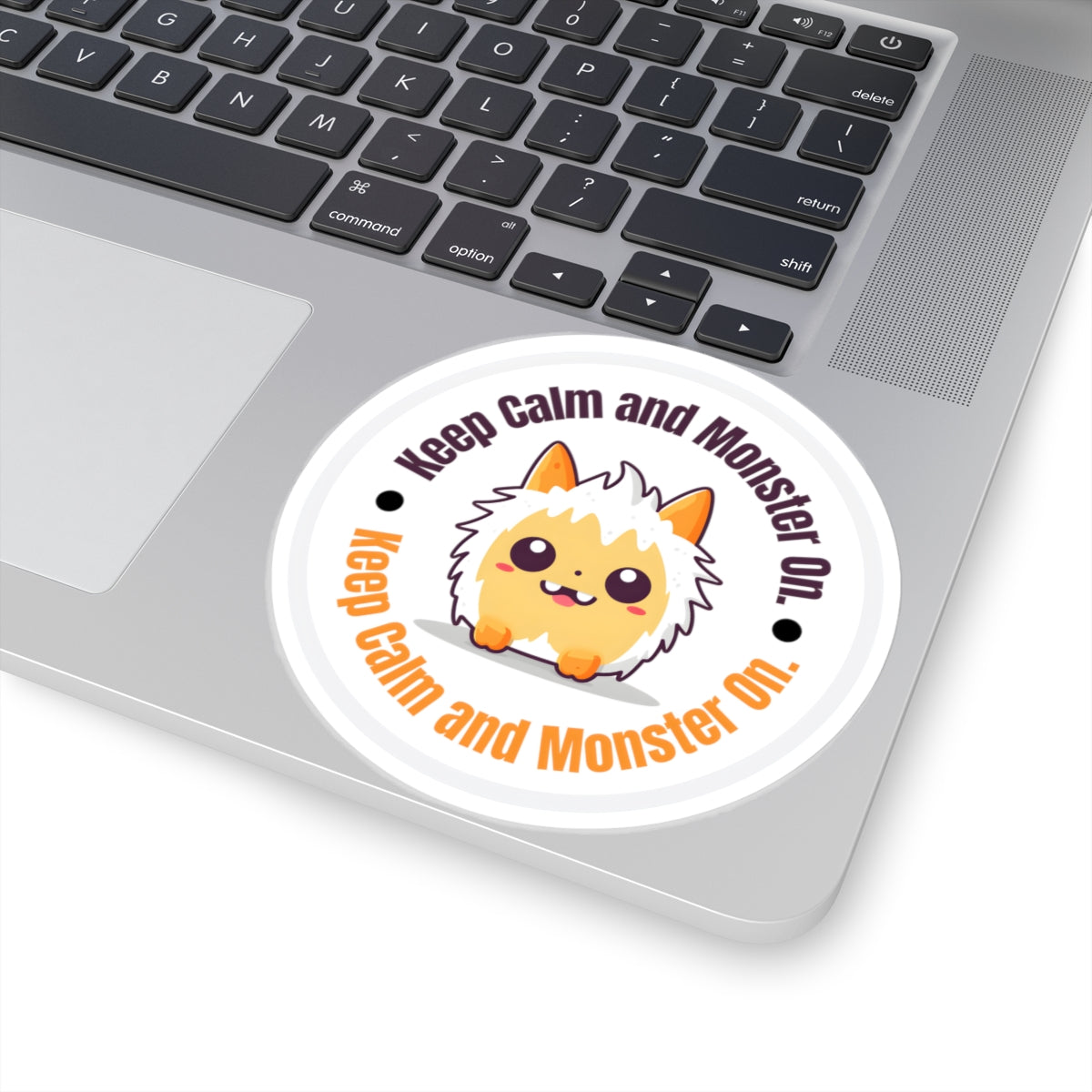 Keep calm and monster on Kiss-cut Stickers
