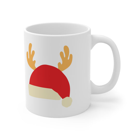 Tasse de Noël avec chapeau de Père Noël, 11 oz