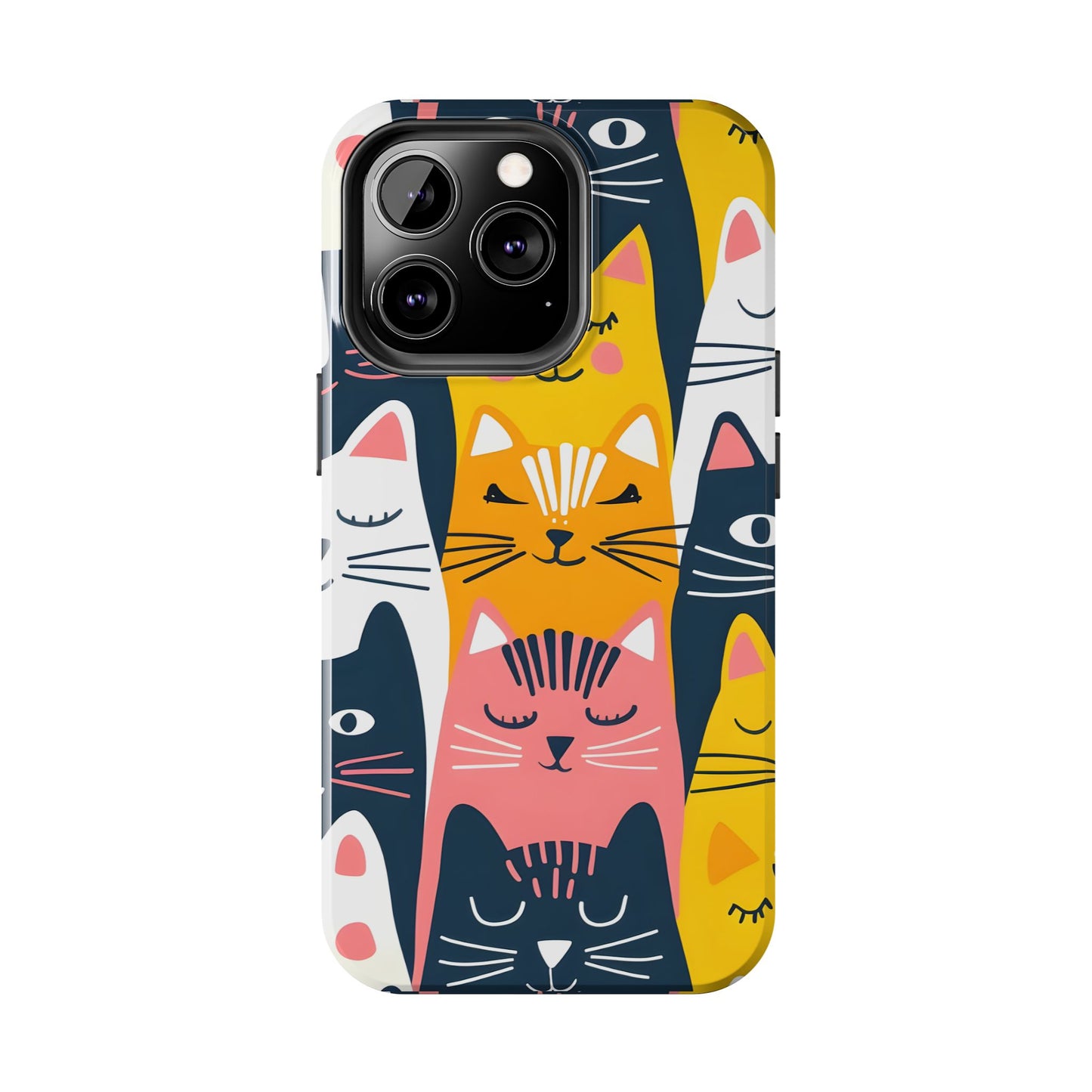 Cute cat illustration iPhone Case