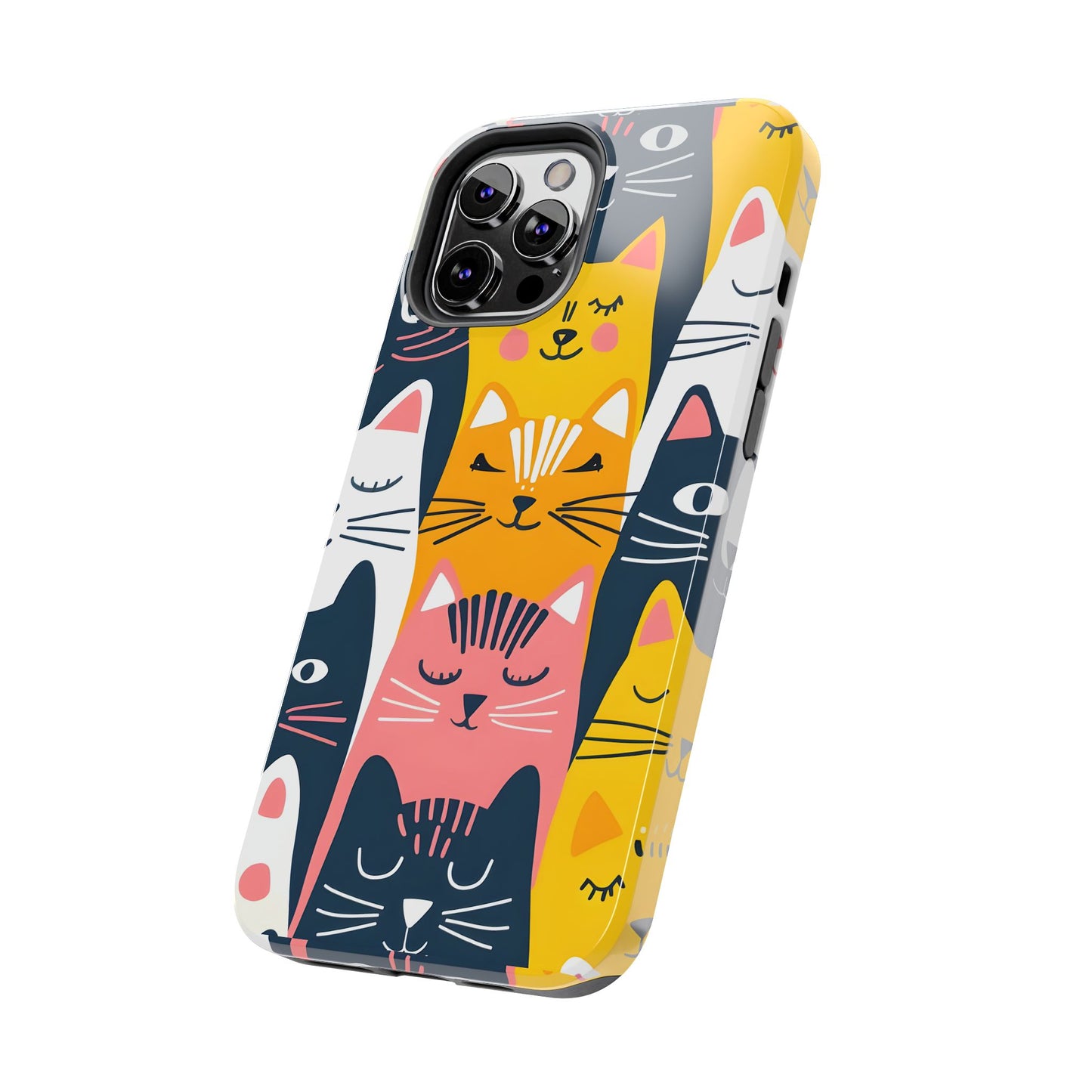 Cute cat illustration iPhone Case