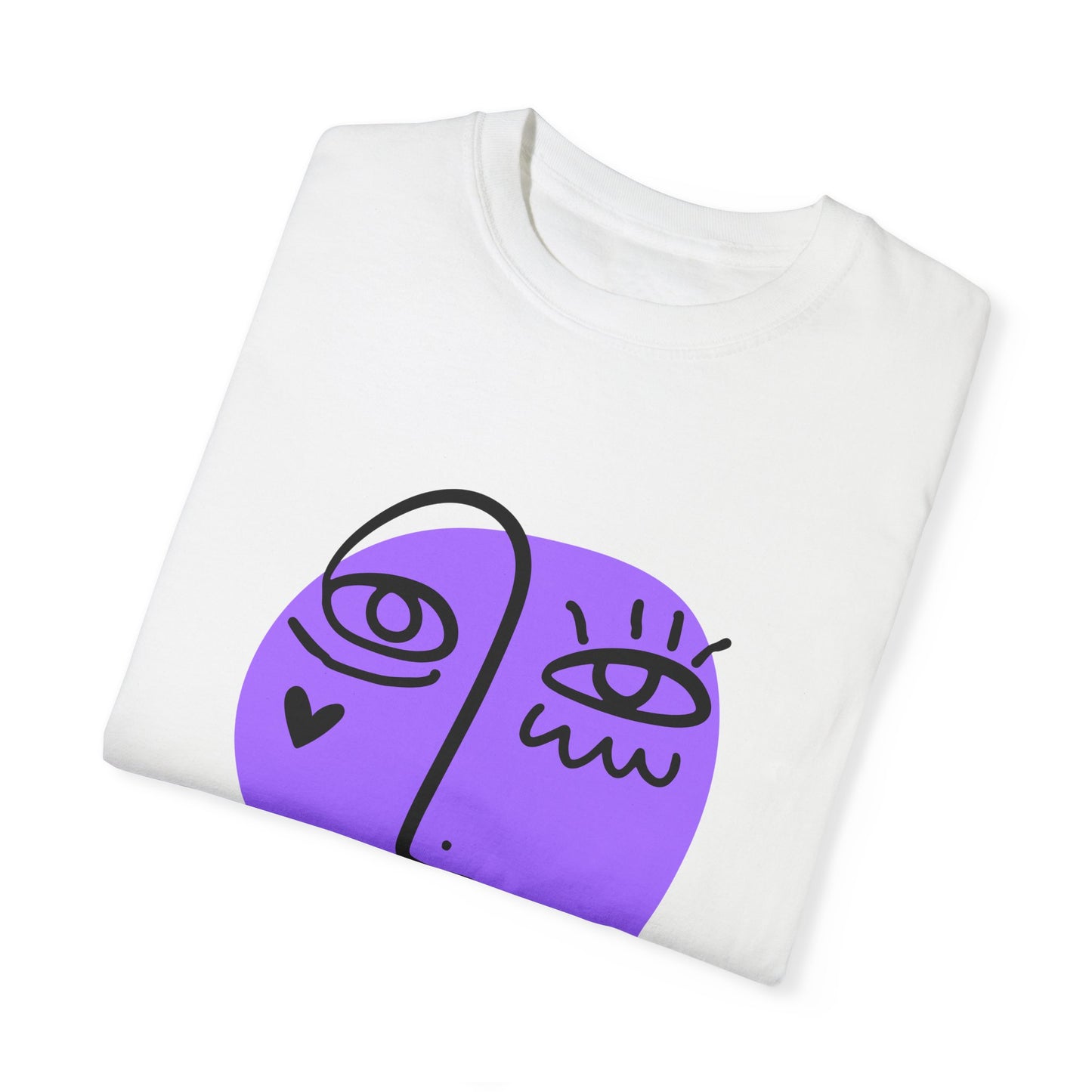 Minimalistic Modern Art Unisex Garment-Dyed T-shirt