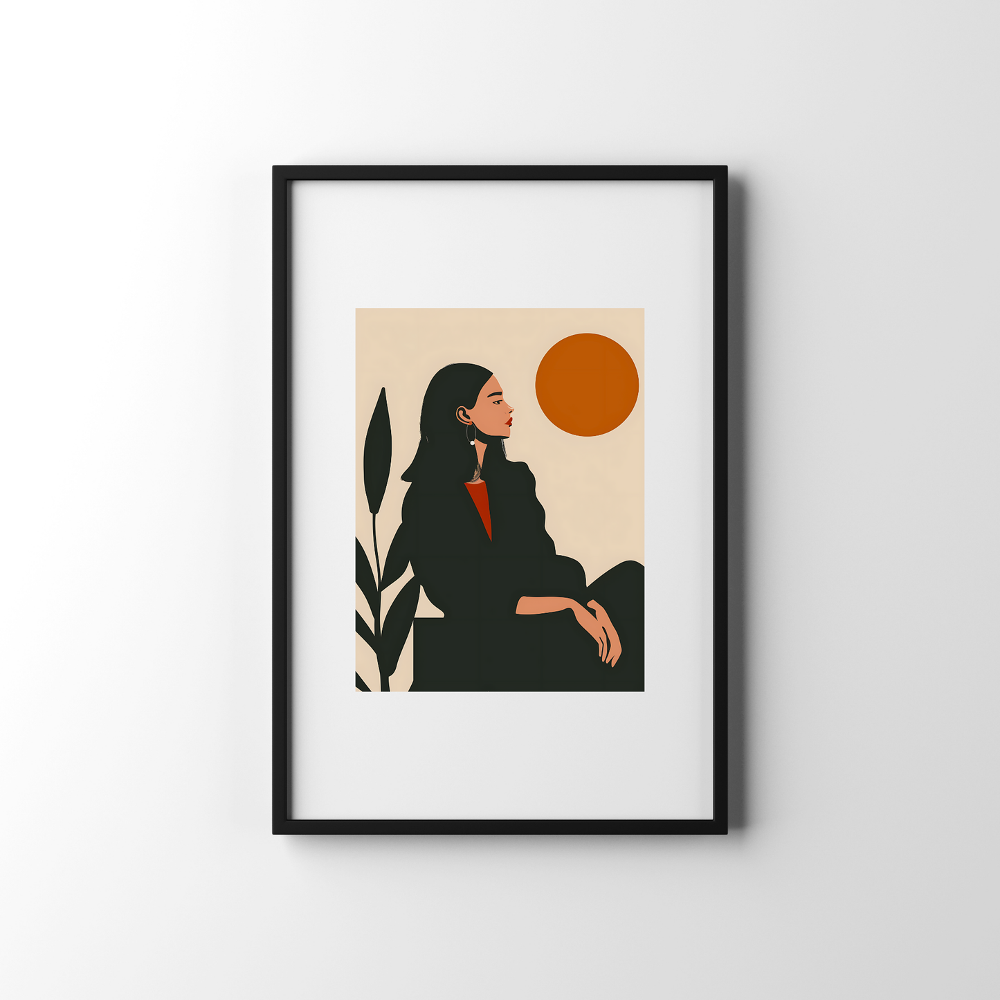 Evening Reflections Illustration Digital Poster