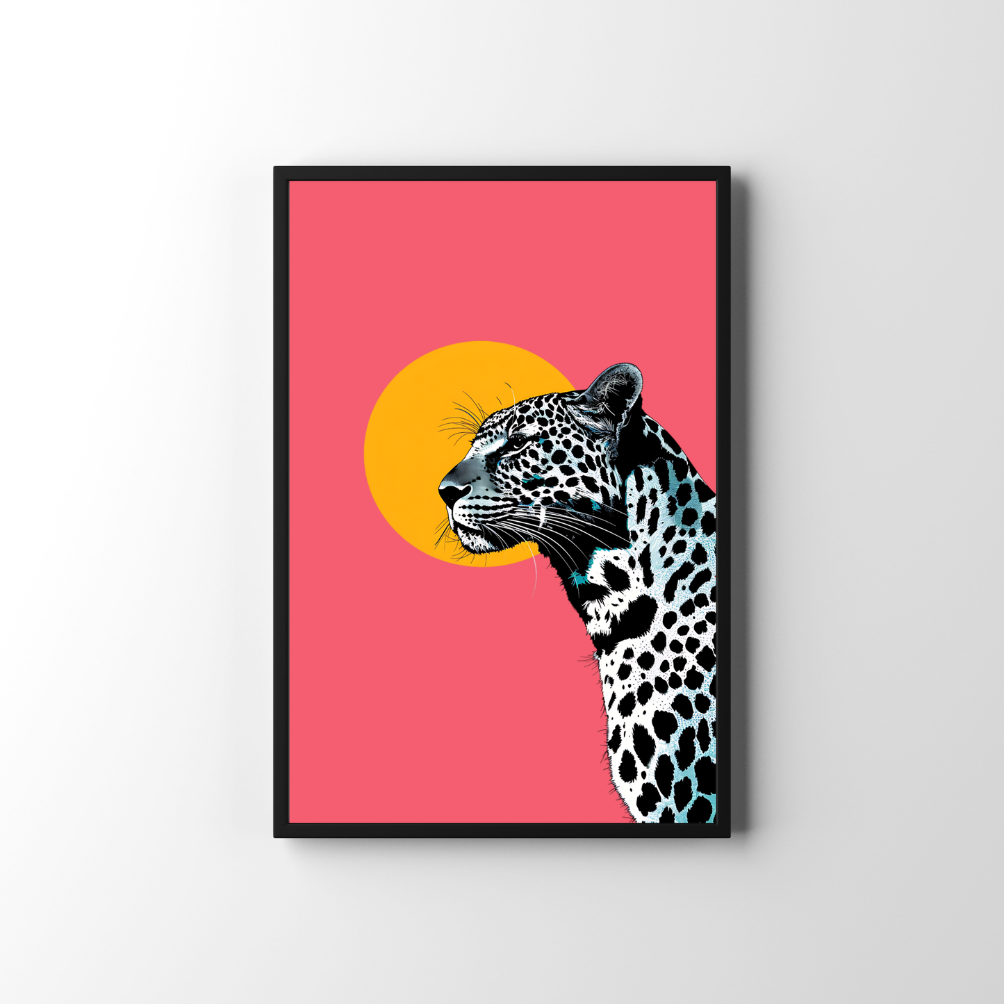 Leopard Sun Digital Poster