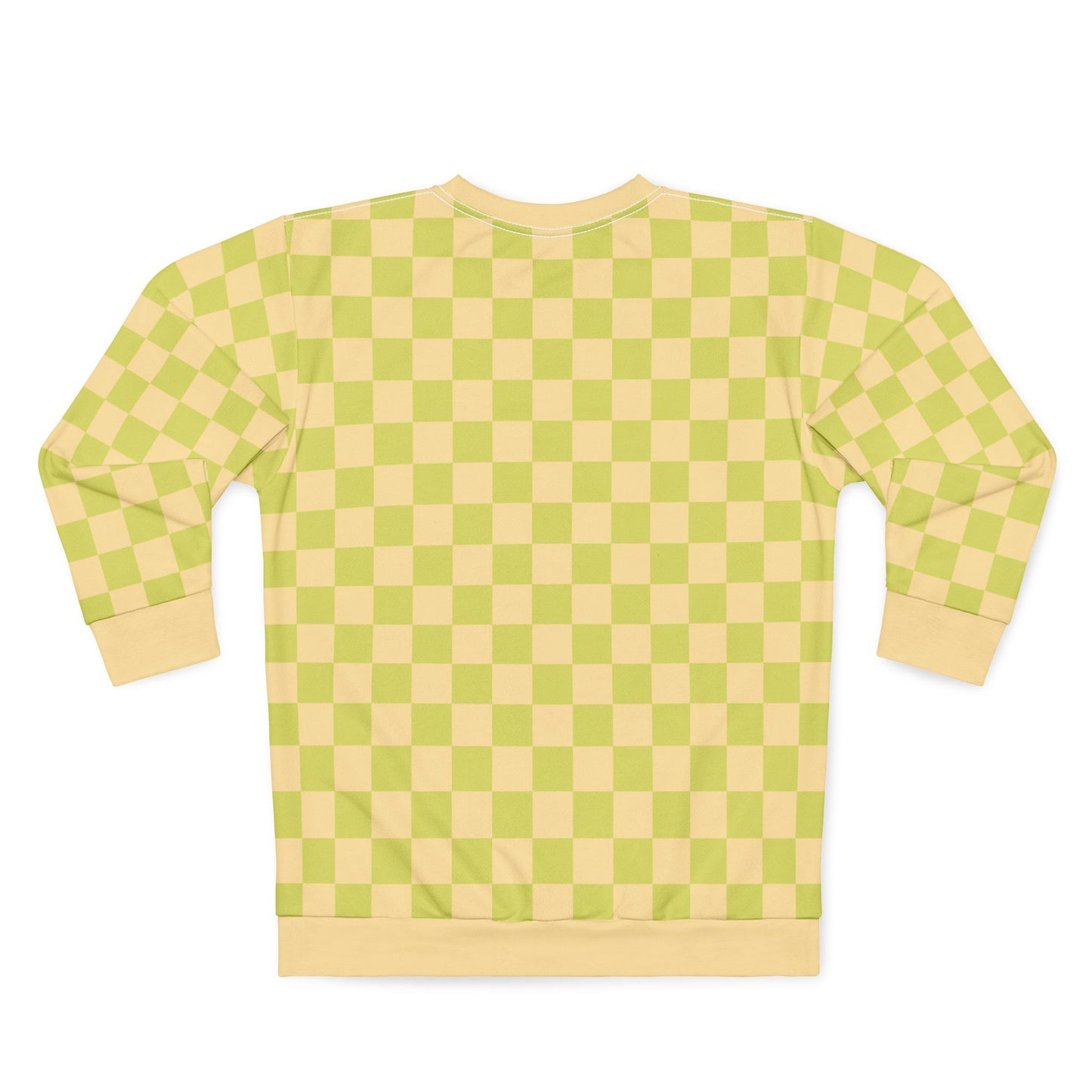 Yellow and Green Checkered Unisex Sweatshirt