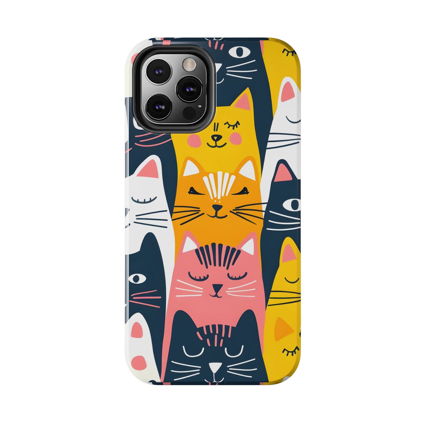 Cute cat illustration iPhone Case