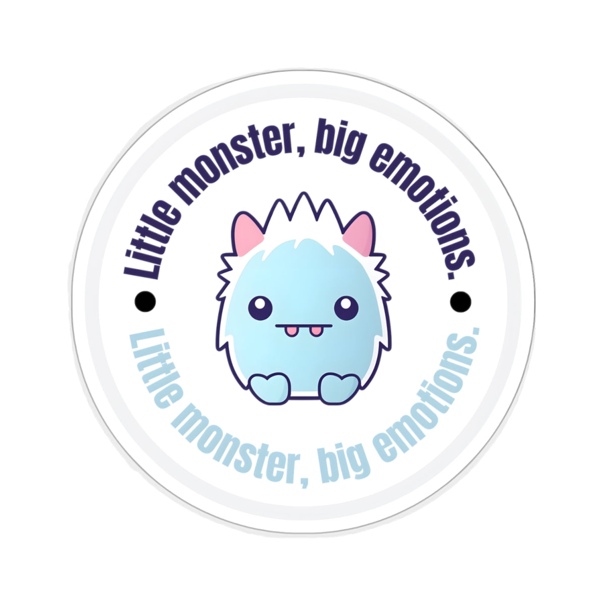 Little monster, big emotions Kiss-Cut Stickers