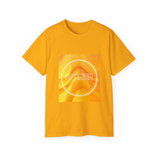 Camiseta unisex ultra algodón Aura amarilla