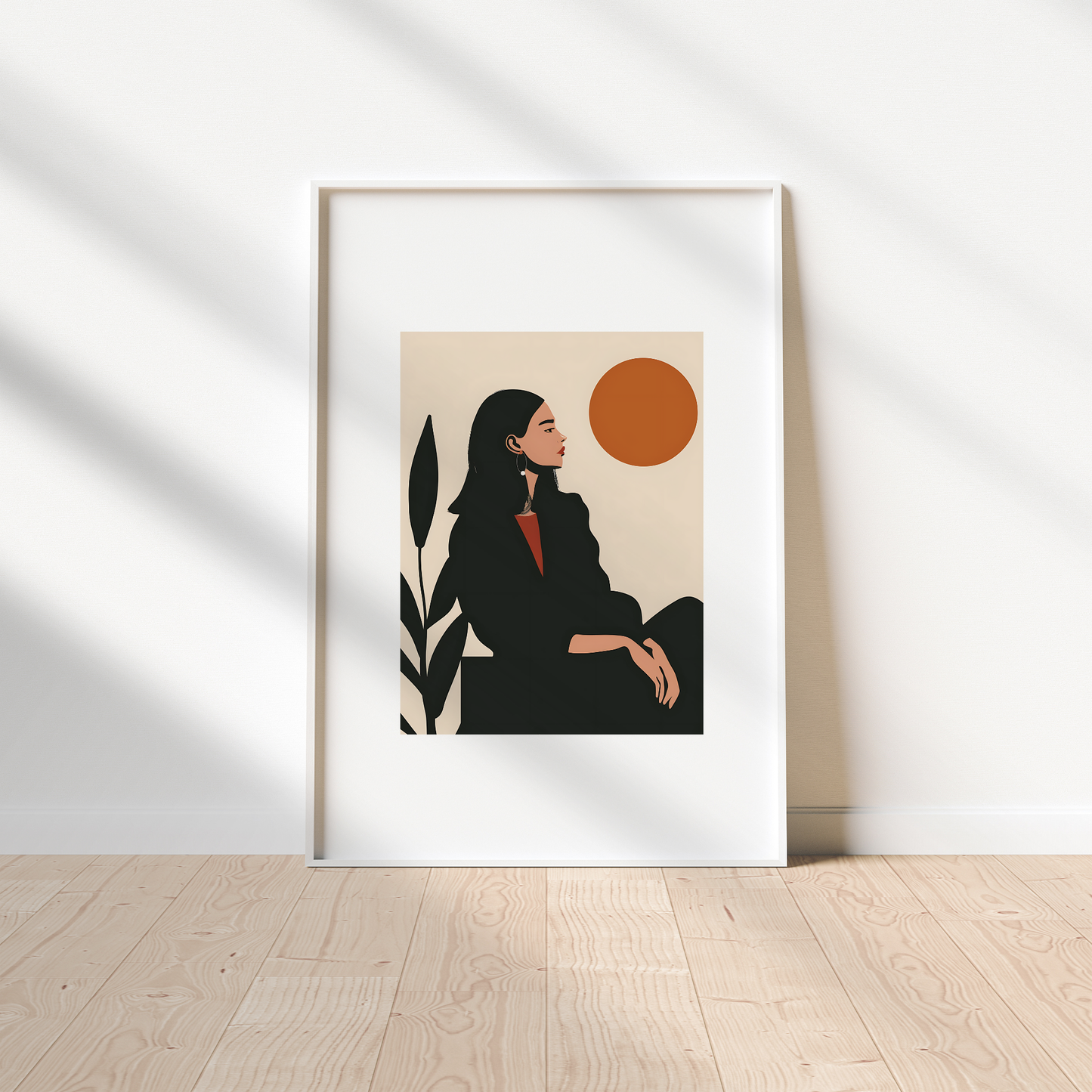 Evening Reflections Illustration Digital Poster