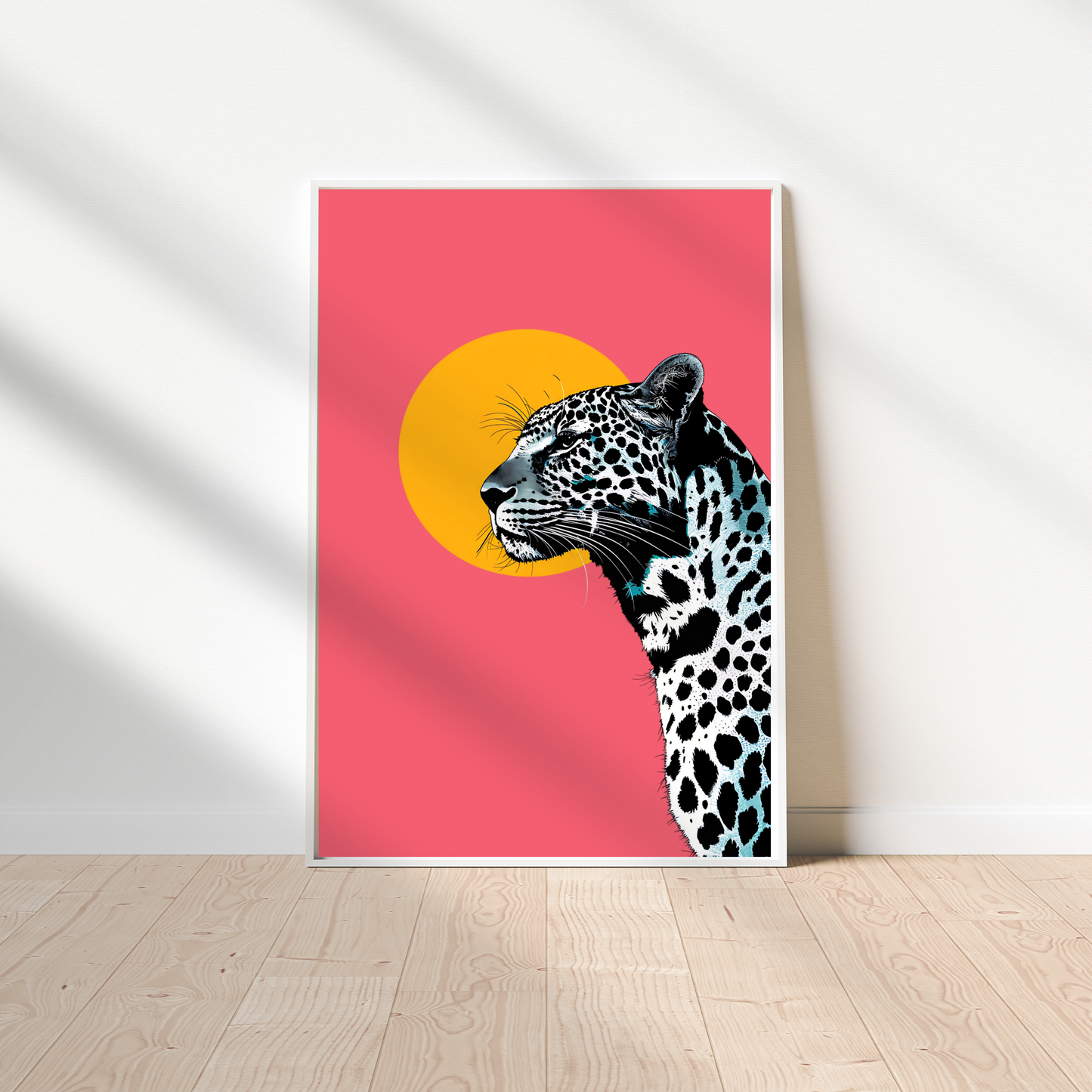 Leopard Sun Digital Poster