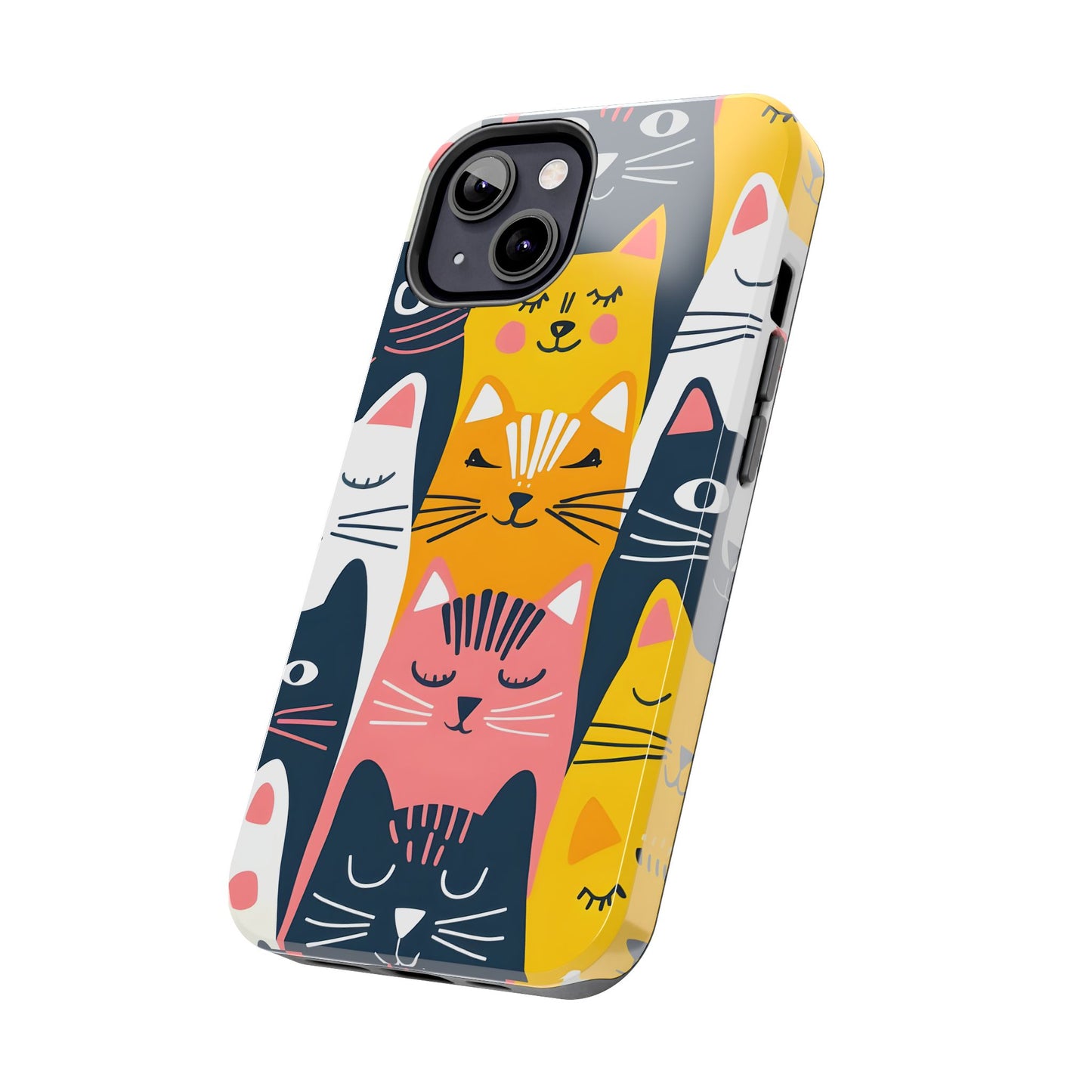 Cute cat illustration iPhone Case