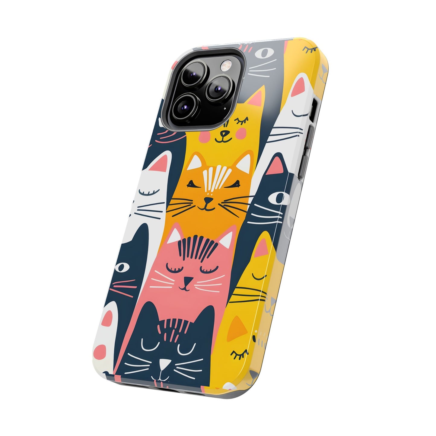 Cute cat illustration iPhone Case