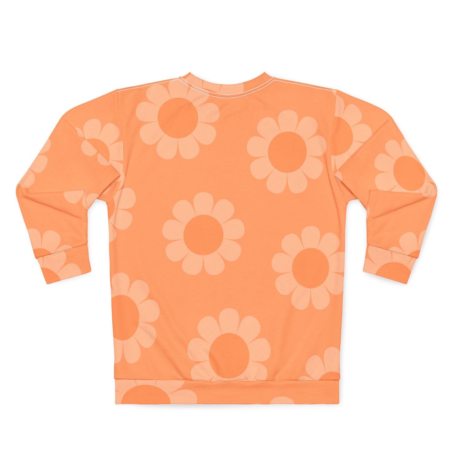 Orange Floral Unisex Sweatshirt