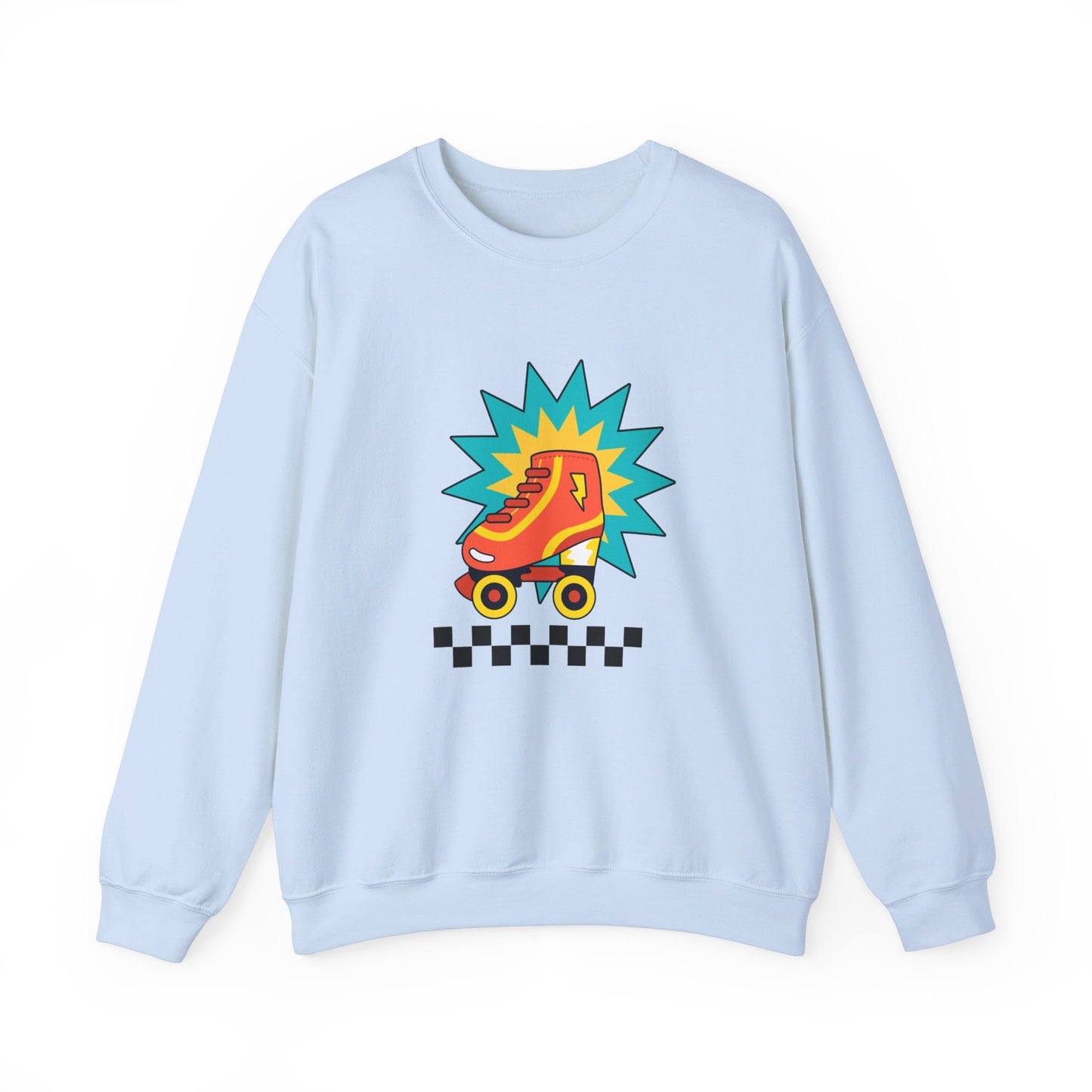 Retro Roller Skate Unisex Heavy Blend™ Crewneck Sweatshirt