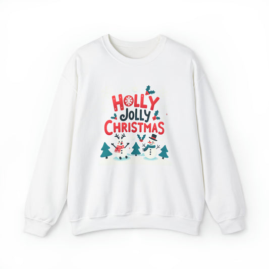 Sweat-shirt à col rond unisexe Holly Jolly de Noël Heavy Blend™