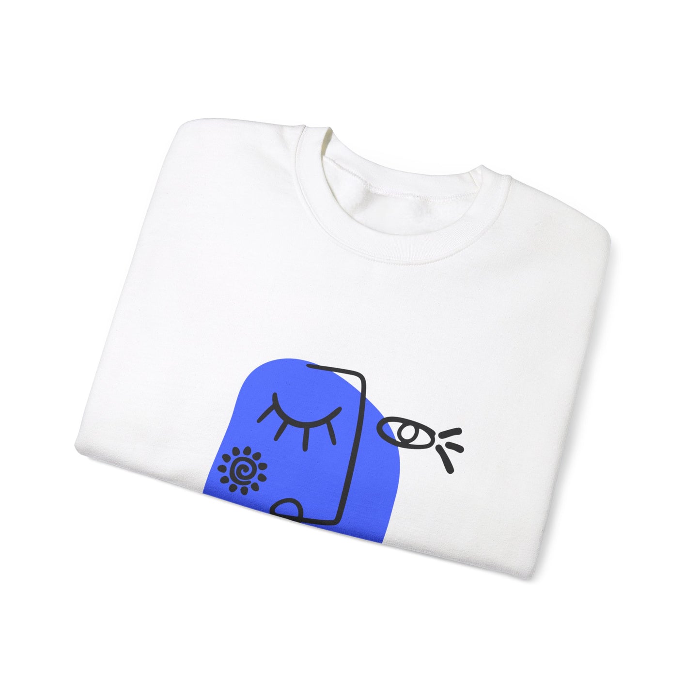 Sweat-shirt à col rond unisexe minimaliste d’art moderne™ Heavy Blend™