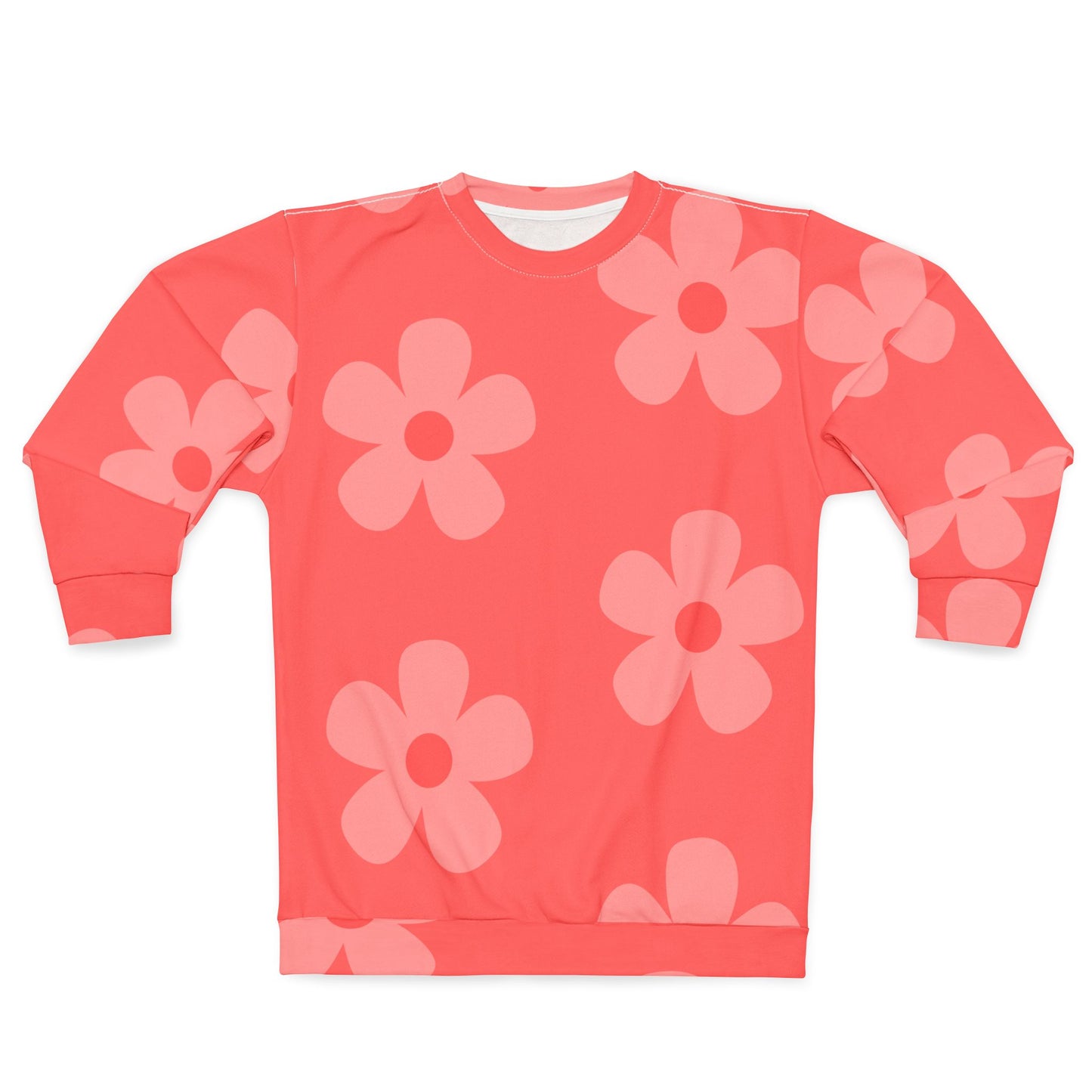 Red Floral Unisex Sweatshirt