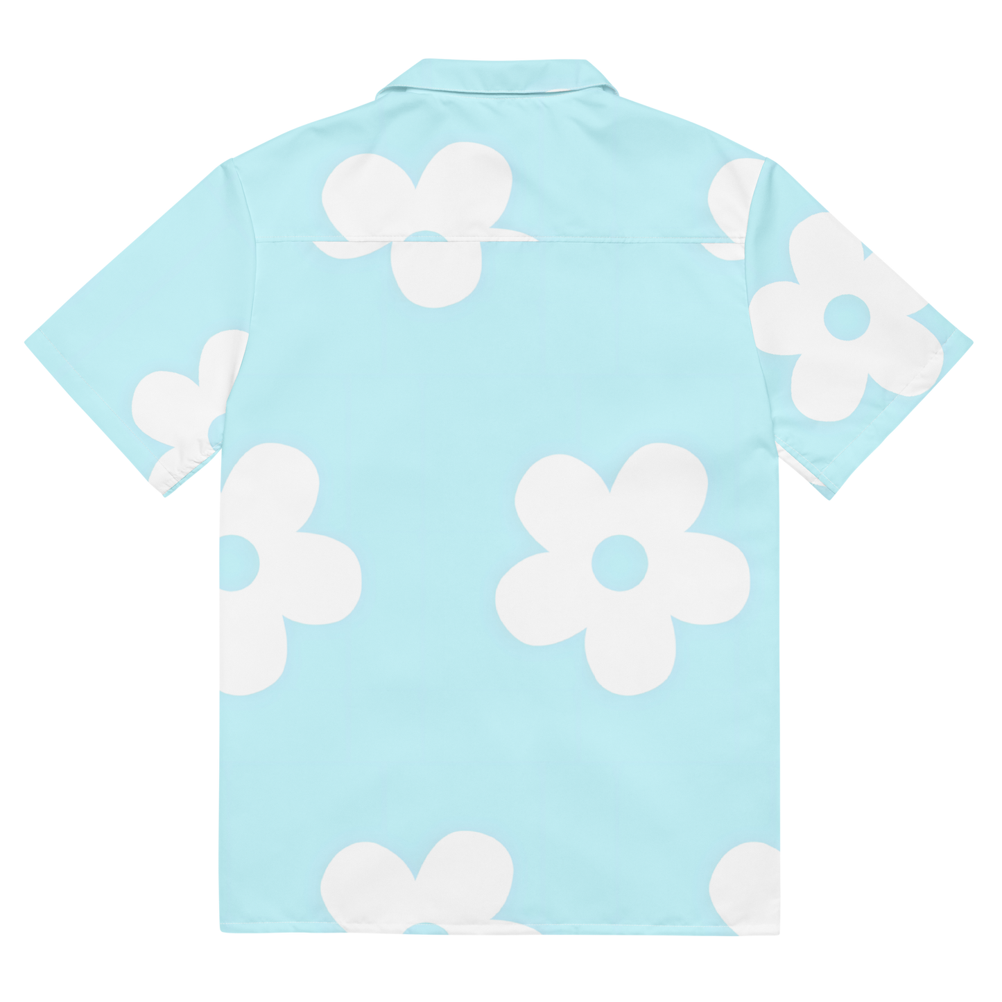 Floral Sky blue Unisex button shirt