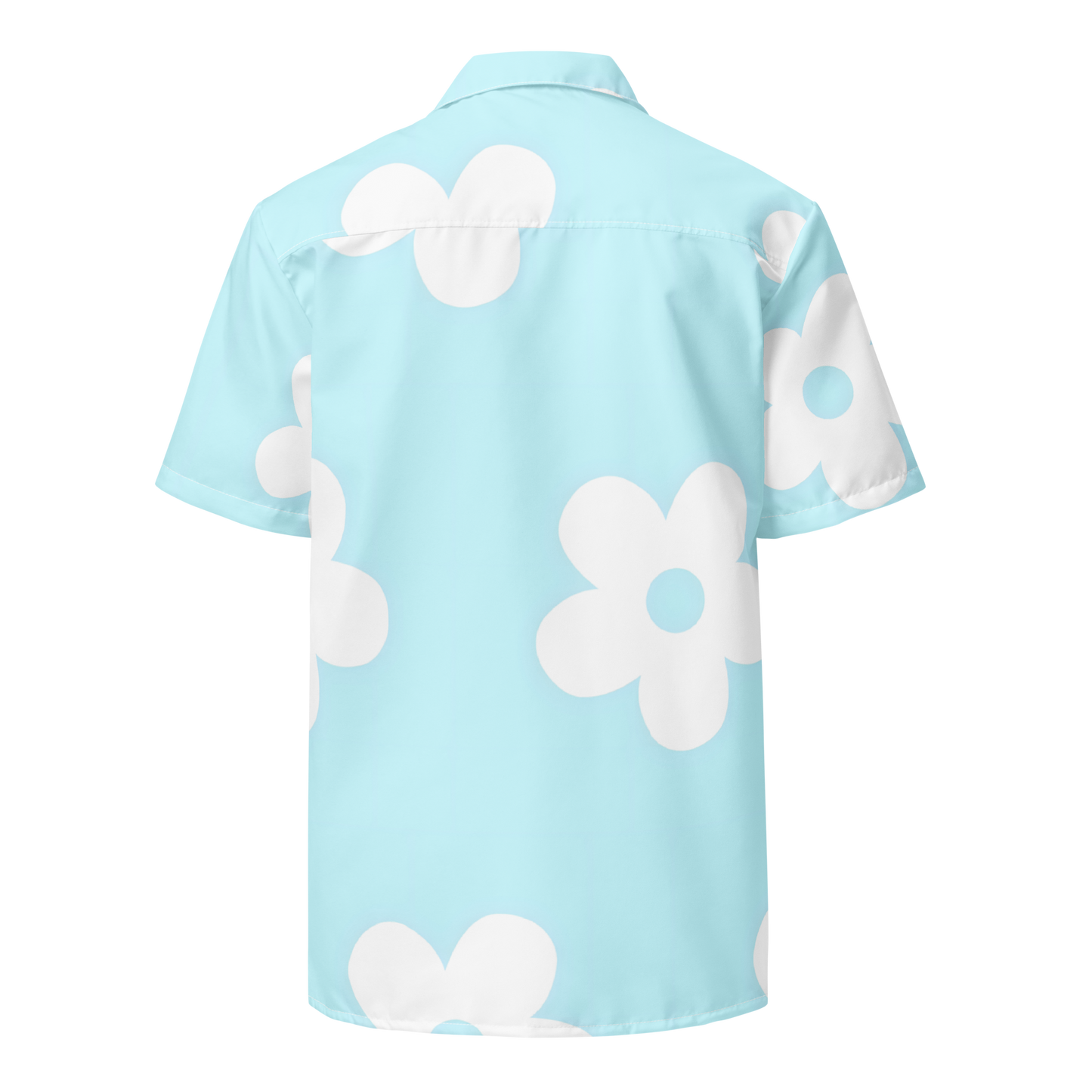 Floral Sky blue Unisex button shirt