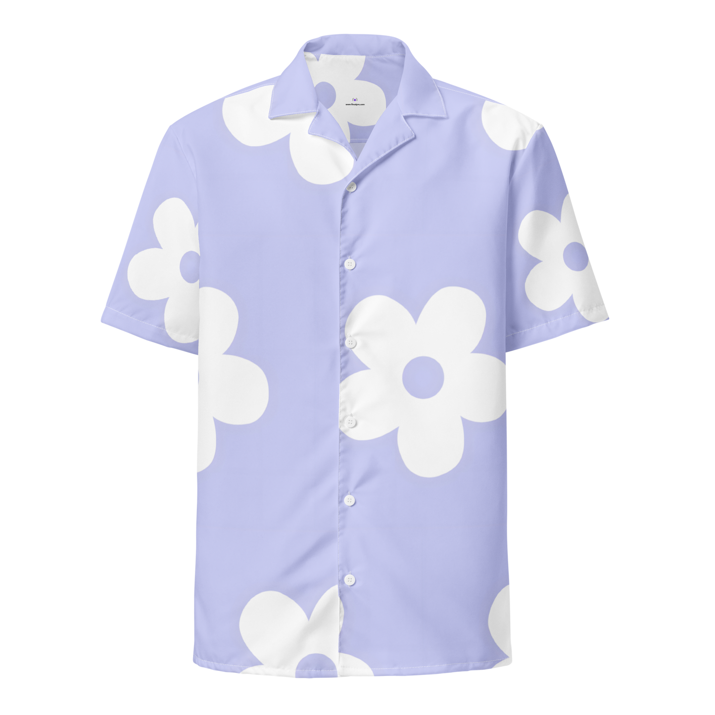 Floral Lavender Unisex button shirt