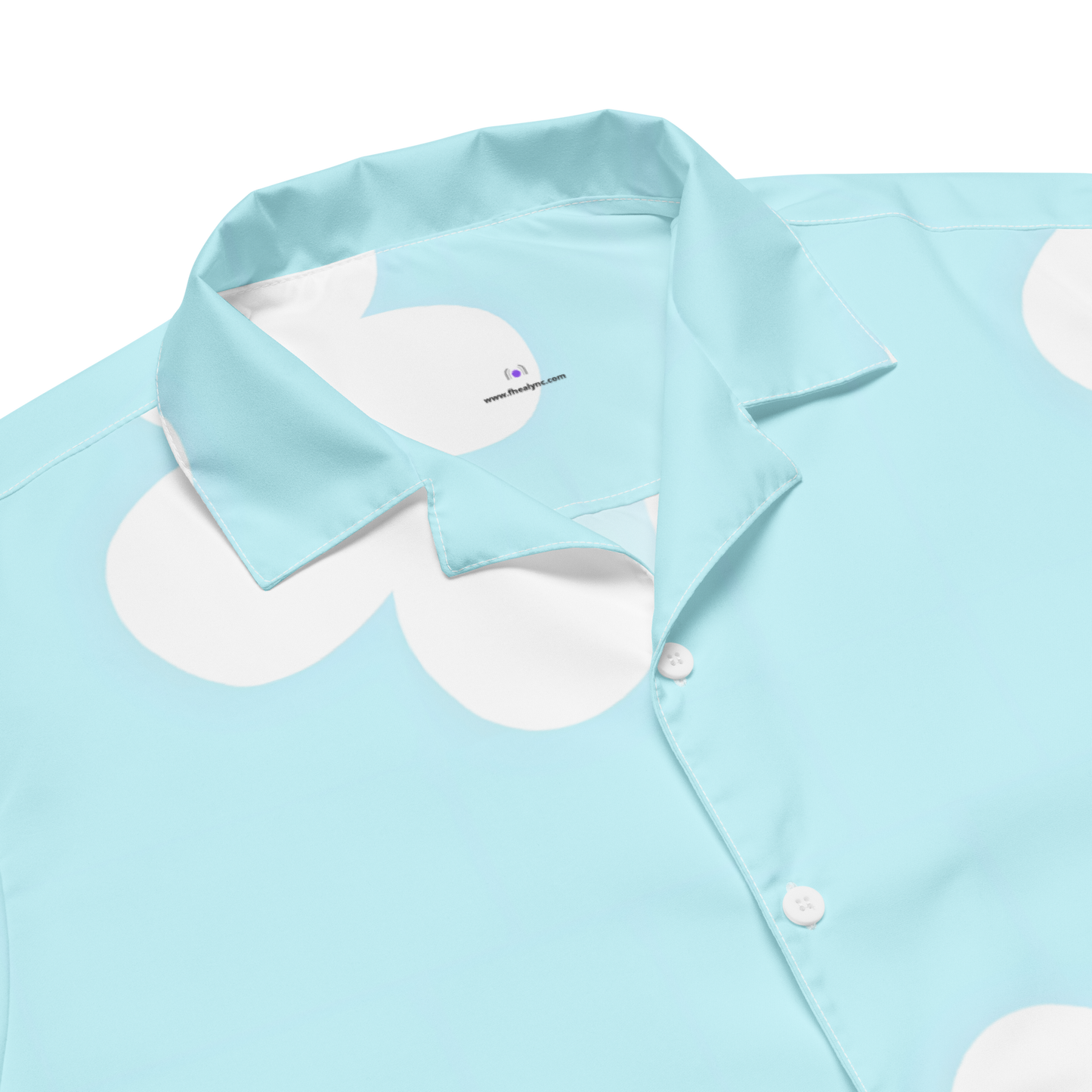 Floral Sky blue Unisex button shirt