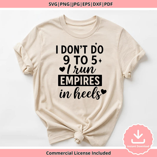 Girl Boss SVG: Women Empowerment Quote, Hustle Shirt Design (Digital Download)