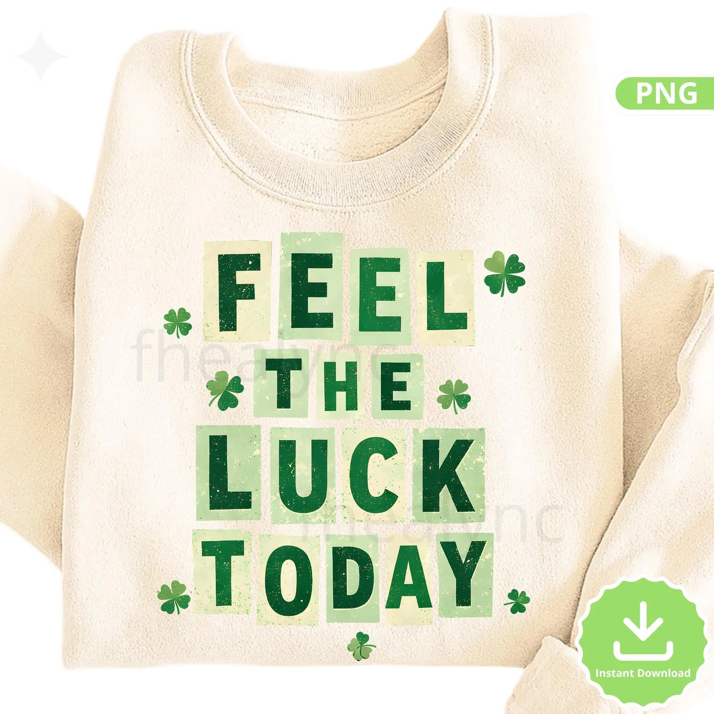 St Patrick's Day Shamrock Quote PNG, Retro Shirt Design (Digital Download)